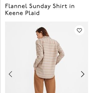 Madewell flannel Sunday shirt